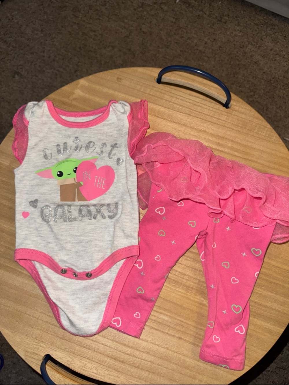 Star Wars Pink and Gray Baby Girls 2-Piece Matching Set